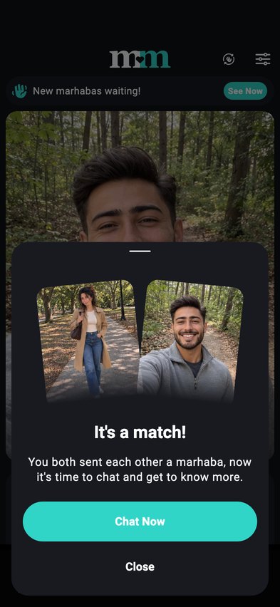 It’s a match! Sara and Daniel both sent each other a marhaba